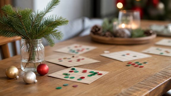 Comment organiser un bingo visuel pour un après-midi de Noël ludique