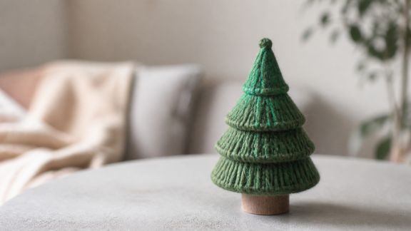 Comment créer un sapin de Noël miniature en laine facilement