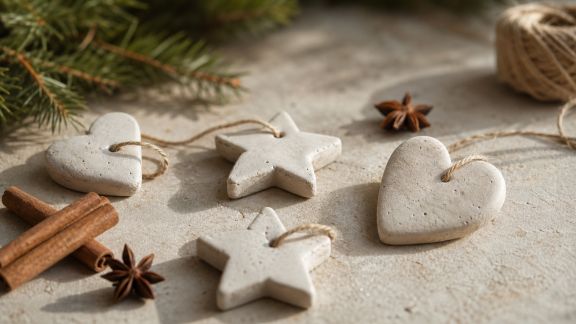 Comment faire des décorations de Noël en pâte à modeler auto-durcissante parfumée