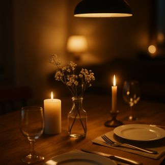 Créer une ambiance lumineuse autour de la table sans en faire trop
