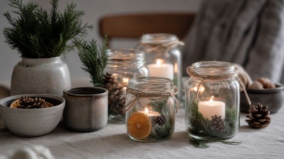 Créer des décorations de table de fêtes avec ce que l’on a chez soi