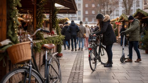 Marchés de Noël et mobilité douce : encourager les déplacements écoresponsables