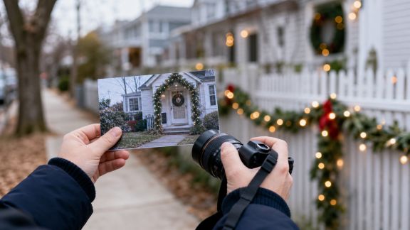 Créer un jeu d'enquête photos autour des décorations de Noël de votre quartier