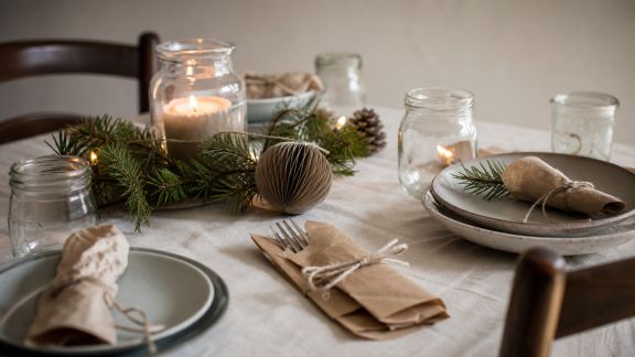 Comment intégrer le recyclage dans l’art de la table de Noël