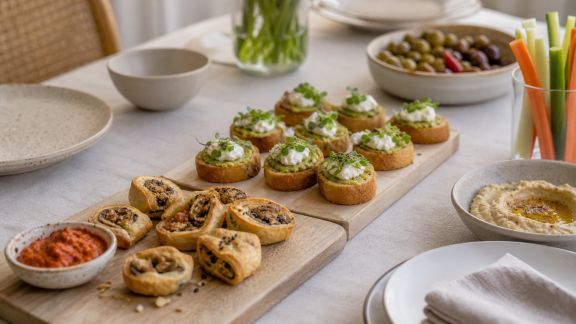Recettes faciles pour un apéritif de fêtes 100 % maison
