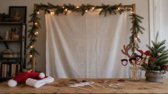 DIY : créer un photobooth de Noël pour vos soirées en famille