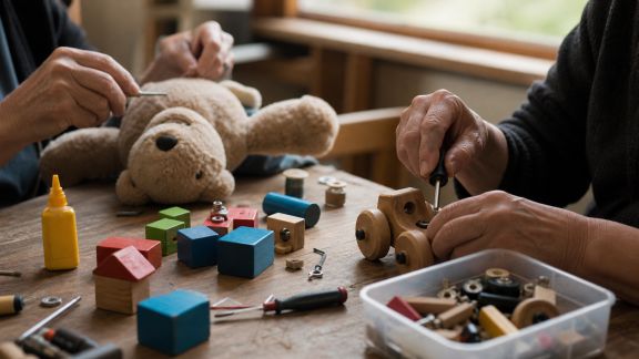 Jouets réparés : organiser un atelier solidaire pour offrir une seconde vie aux cadeaux