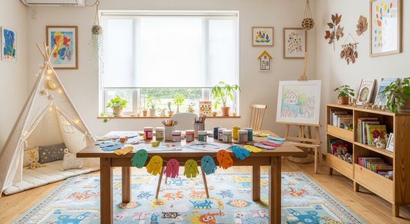 Intégrer les enfants à la décoration : activités et idées simples à réaliser ensemble