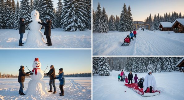 Jeux à faire en extérieur pour un Noël sous la neige