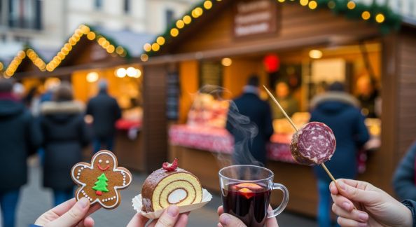 Découvrir les spécialités régionales à travers les marchés de Noël de France