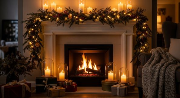 Réussir une décoration de cheminée festive et chaleureuse