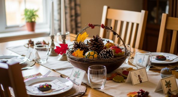 Mettre les enfants à contribution pour une décoration de table conviviale