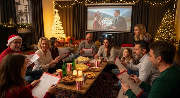 Organiser une soirée quiz cinéma spécial Noël en famille
