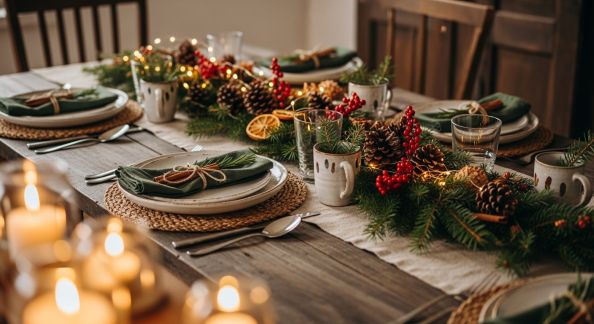 Créer une table de Noël rustique en quelques étapes simples
