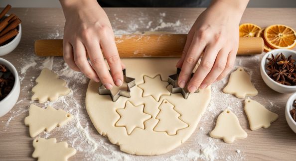 Créer des suspensions de Noël en pâte à sel : guide étape par étape