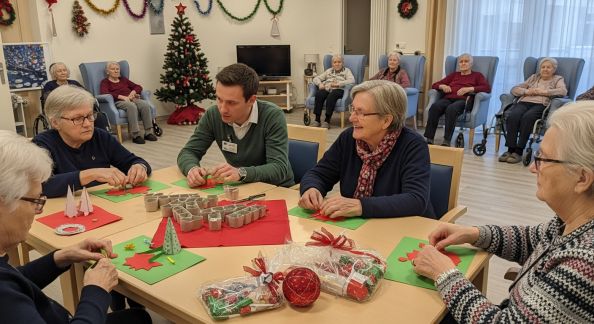 Animer Noël dans une maison de retraite : conseils et idées d’activités