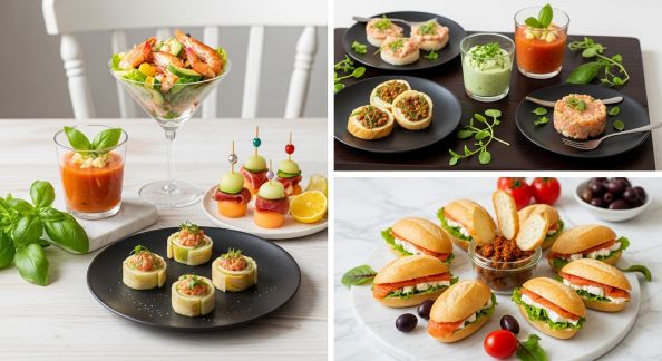Les meilleures entrées froides pour un menu de fête léger