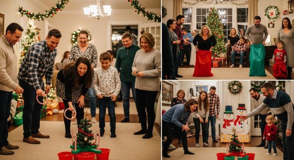 Idées d’olympiades de Noël pour petits et grands